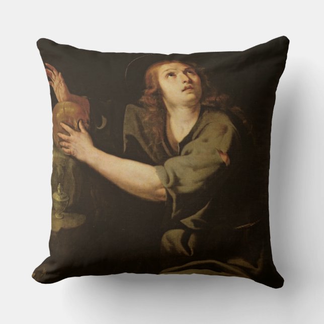 Mary Magdalene Throw Pillow (Front)