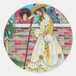 Mary Mary Quite Contrary How Does Your Garden Grow Classic Round Sticker