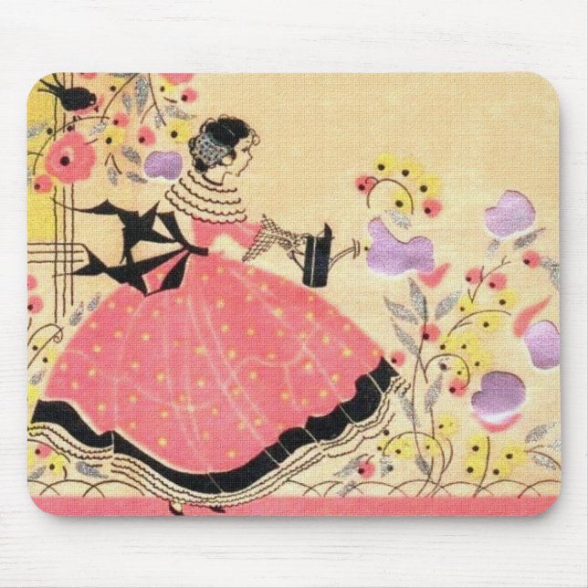 Mary, Mary, Quite Contrary Mouse Pad (Front)