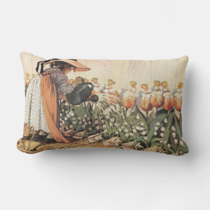 Mary, Mary, Quite Contrary Nursery Rhyme Pillow