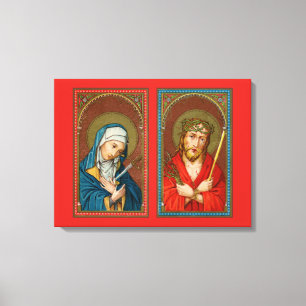Mary, Mater Dolorosa & Jesus, Ecce Homo Canvas Print
