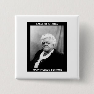 Mary McLeod Bethune 2 Inch Square Button