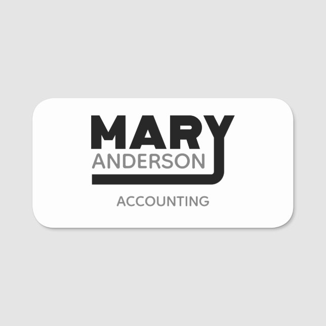 Mary Name Tag (Front)
