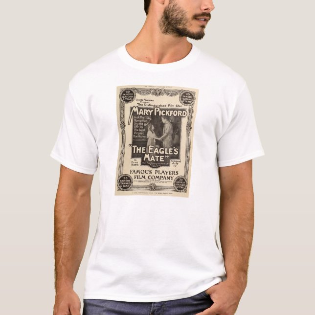 Mary Pickford 1914 silent movie exhibitor ad T-Shirt (Front)