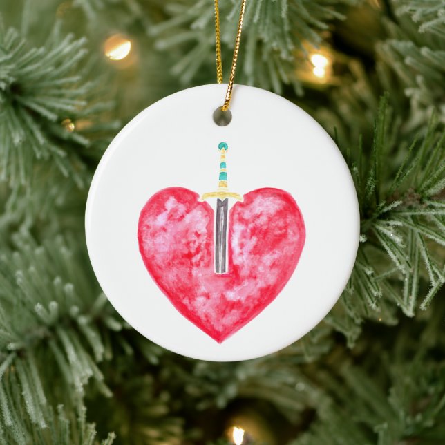 Mary/Pierced Heart - Jesse Tree Keepsake Ornament (Tree)