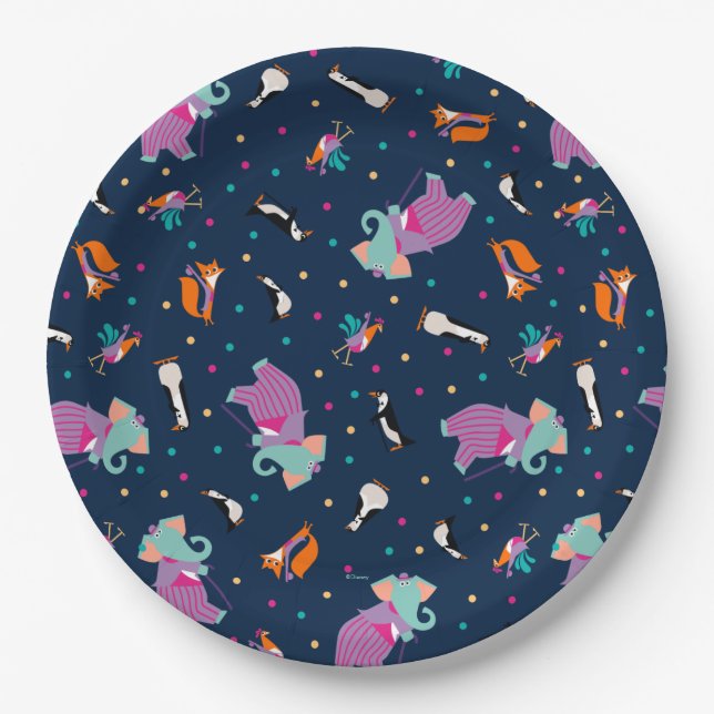 Mary Poppins | All Mixed Up Pattern Paper Plate (Front)