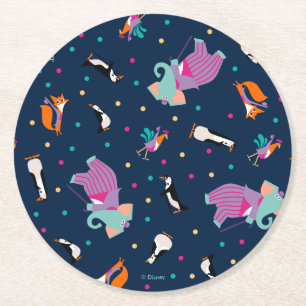 Mary Poppins   All Mixed Up Pattern Round Paper Coaster