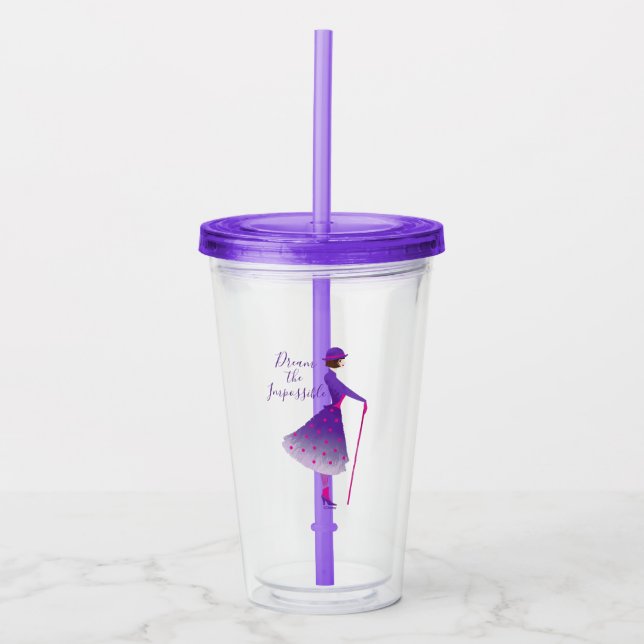 Mary Poppins | Dream the Impossible Acrylic Tumbler (Front)
