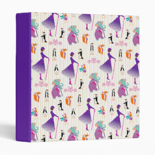 Mary Poppins & Friends Striped Pattern Binder
