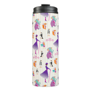 Mary Poppins & Friends Striped Pattern Thermal Tumbler