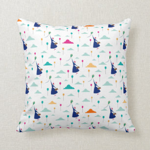 Mary Poppins Magic Fills the Air Pattern Throw Pillow