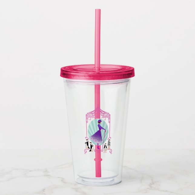 Mary Poppins & Penguins Acrylic Tumbler (Front)