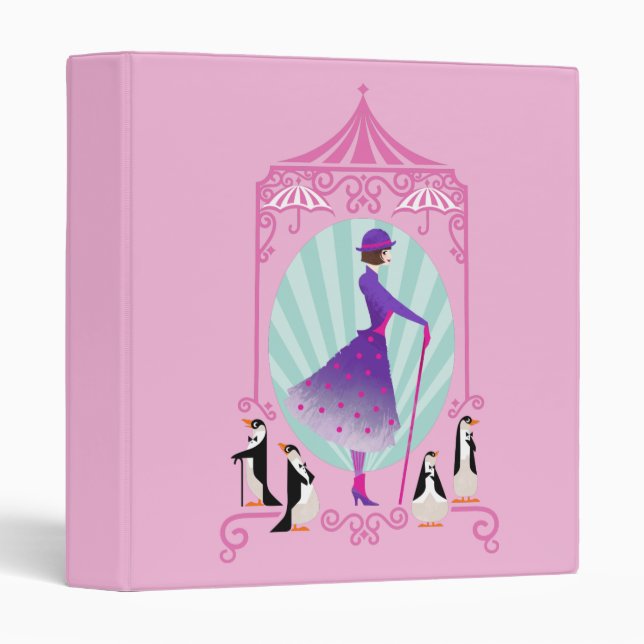 Mary Poppins & Penguins Binder (Front/Spine)