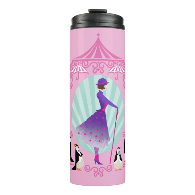 Mary Poppins & Penguins Thermal Tumbler (Front)
