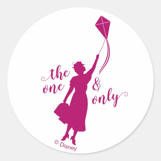 Mary Poppins | The One and Only Classic Round Sticker (Front)