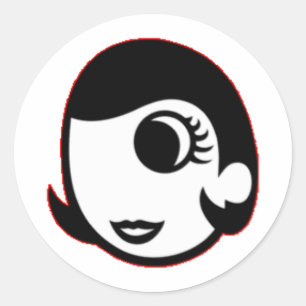 Mary Prankster Classic Round Sticker
