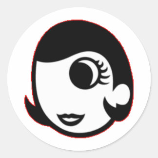 Mary Prankster Classic Round Sticker