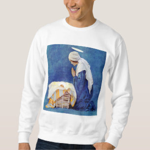 Mary Praying And Baby Jesus Sweatshirt