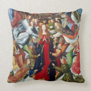 Mary, Queen of Heaven, c. 1485- 1500 Throw Pillow