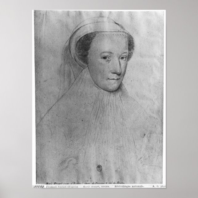 Mary, Queen of Scots  in white mourning, 1560 Poster (Front)