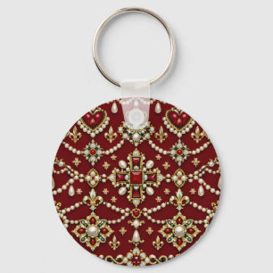 Mary Queen of Scots Inspired Design Magical Jewels Keychain