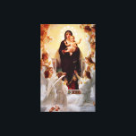 Mary Queen of the Angels Jesus Canvas Print<br><div class="desc">This is a beautiful religious image of the Blessed Virgin Mary , Queen of the Angels by artist painter William Adolph Bouguereau. (1900)</div>