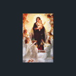 Mary Queen of the Angels Jesus Canvas Print<br><div class="desc">This is a beautiful religious image of the Blessed Virgin Mary ,  Queen of the Angels  by artist painter William Adolph Bouguereau.  (1900)</div>