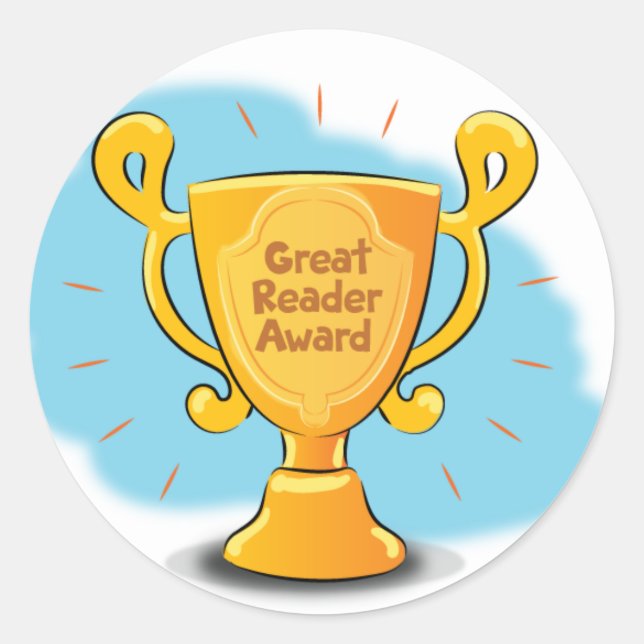 Mary Reads "Great Reader Award" Sticker (Front)