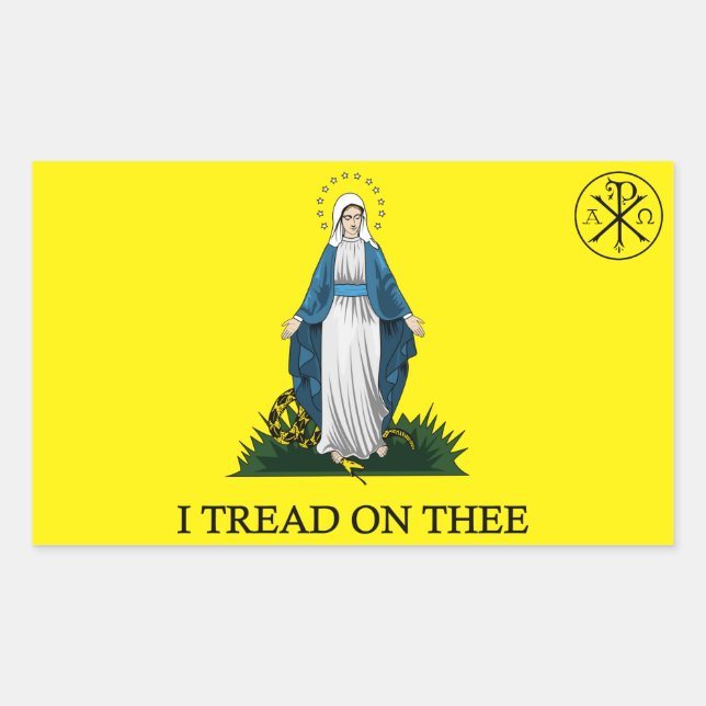 Mary: Serpent Crusher Sticker (Front)