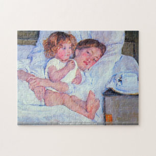 Mary Stevenson Cassatt - Breakfast in bed puzzle