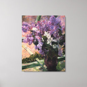 Mary Stevenson Cassatt - Lilacs in a Window 1880 Canvas Print