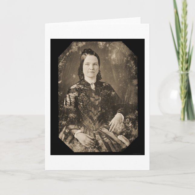 Mary Todd Lincoln Daguerreotype 1846 Card (Front)