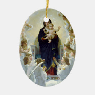 Mary with Angels - Regina Angelorum Ceramic Ornament
