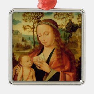 Mary with the Christ Child, early 16th century Metal Ornament