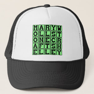 Mary Wollstonecraft Shelley, Frankenstein Author Trucker Hat