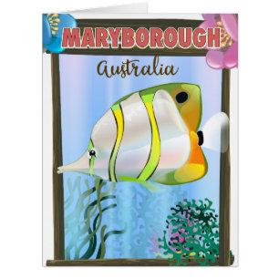 Maryborough Australia Tropical travel poster