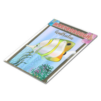 Maryborough Australia Tropical travel poster Notepad