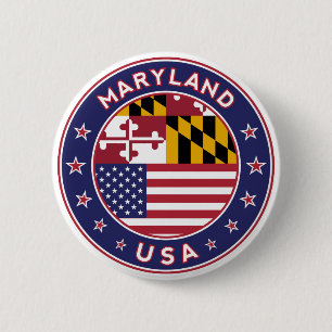 Maryland 2 Inch Round Button