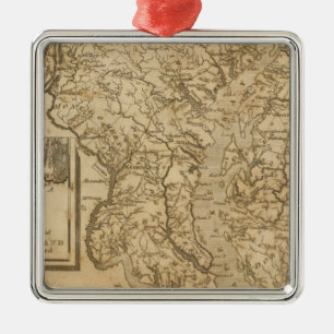Maryland 3 metal ornament