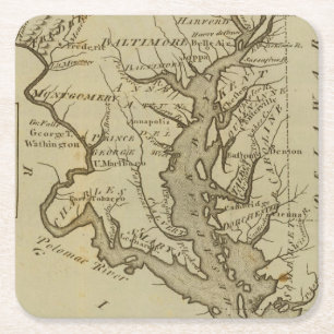 Maryland 5 square paper coaster