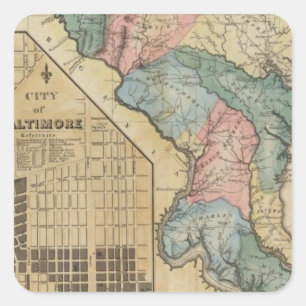 Maryland 8 square sticker