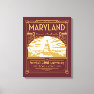 Maryland Art Déco 250e anniversaire de l'Amérique