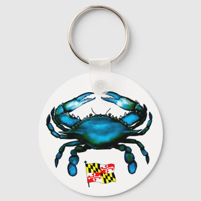 Maryland-Blue Crab Keychain (Front)