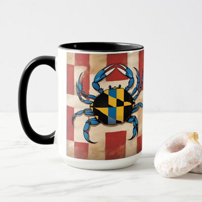 Maryland Blue Crab Mug (With Donut)