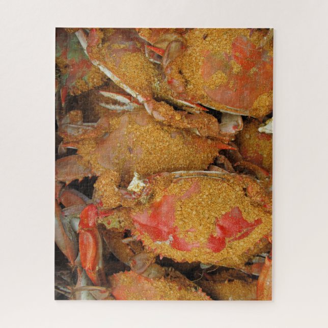 Maryland Blue Crabs Steamed Spiced Jigsaw Puzzle (Vertical)