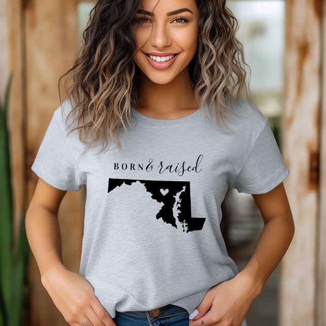 Maryland Born and Raised State Tee (Creator Uploaded)