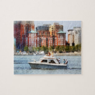Maryland - Cabin Cruiser by Baltimore Skyline Jigsaw Puzzle