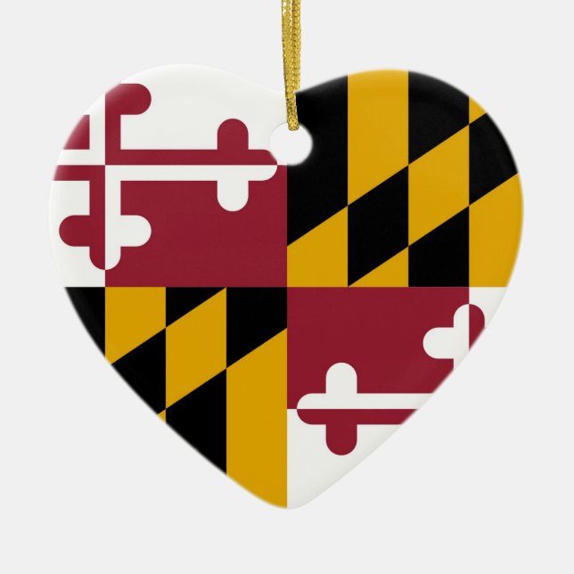 Maryland Ceramic Ornament (Front)