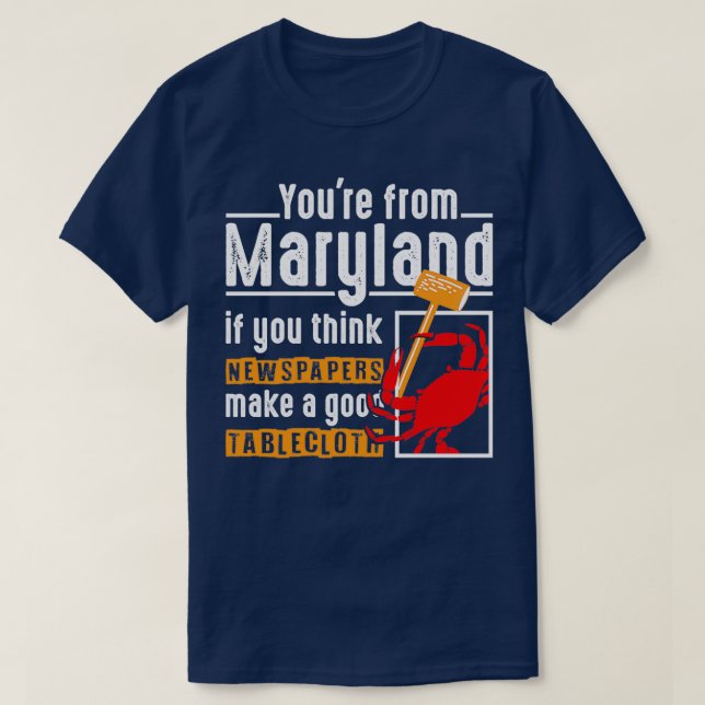 Maryland Chesapeake Bay Blue Crabs Classic TShirt (Design devant)