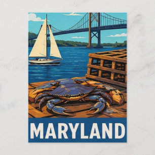 ⚓ Maryland Chesapeake Bay Escape Postcard